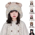 thumbnail image 1 of Viluyesy Girls Winter Hat Fleece Lined Winter Warm Hat Stretch Soft Snow Hat White Size Free Size, 1 of 6