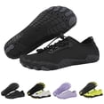 thumbnail image 1 of Viluyesy Kids Barefoot Water Shoes – Lightweight Quick-Dry Aqua Socks for Outdoor Activities, Swimming, Beach, Hiking, and Water Sports Black Size 1, 1 of 10