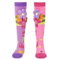 thumbnail image 1 of Viluyesy Kids Girls Knee High Socks with Cartoon Prints Soft Cotton Stretchy Ribbed Cuff Socks Pink Size 3-12Years, 1 of 4