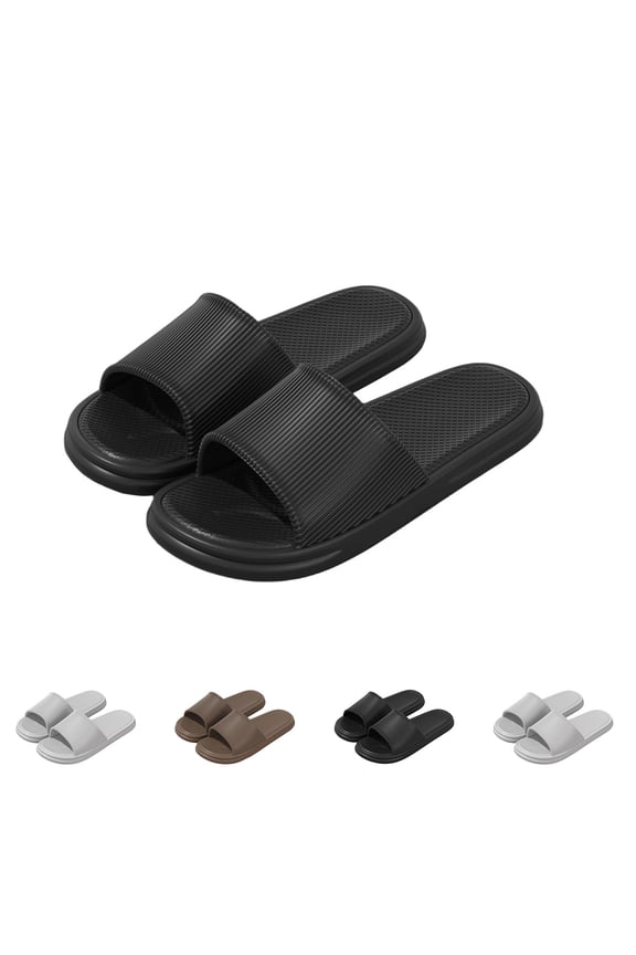 Mens Cloud Slide Sandals (US7.5-10.5), Quick Dry Anti-Slip Shower Slippers Soft Sole Bedroom Casual Indoor Outdoor Shoes