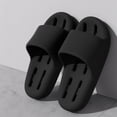 thumbnail image 1 of Viluyesy Mens Slides Slippers, Thick Sole Shower Bathroom Shoes Anti-Slip Casual Indoor Outdoor Cloudy Sandals Black, 1 of 6