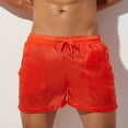 thumbnail image 1 of Viluyesy Mens Swim Trunks, Drawstring Quick Dry Lightweight Beach Loose Casual Board Shorts Orange M, 1 of 5