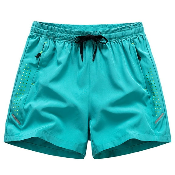Viluyesy Mens Swim Trunks, Zipper Pockets Quick Dry Mesh Liner Summer Casual Beach Board Shorts Sky Blue S