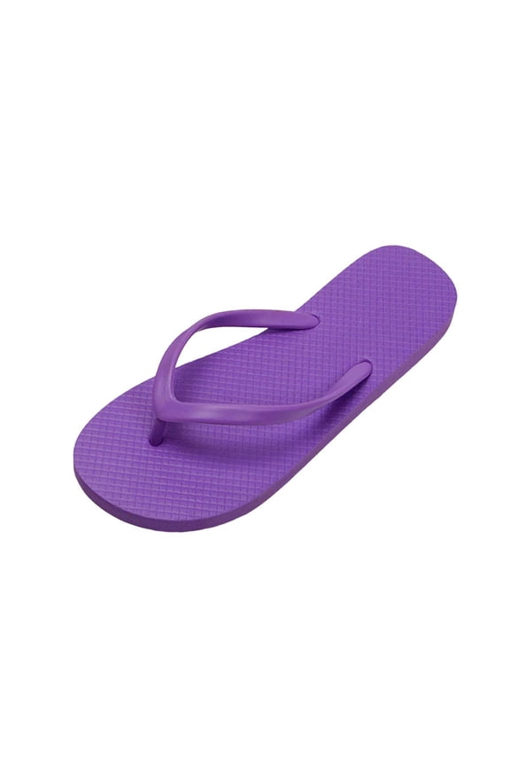 Mens and Womens Flip Flops, Non-Slip Lightweight Comfortable Casual Indoor Outdoor Beach Slippers Purple