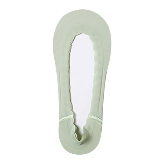 Viluyesy No Show Socks for Womens, Ultra-Thin Non-Slip Seamless Invisible Lightweight Liner Socks Green