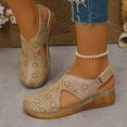 thumbnail image 1 of Viluyesy Sandals for Womens, Hollow Out Arch Support Closed Toe 2026 Soft Sole Casual Comfort Shoes Khaki US7.5, 1 of 5