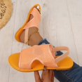 thumbnail image 1 of Viluyesy Sandals for Womens, Mesh Breathable Open Toe Summer New Style Casual Flat Shoes Orange, 1 of 3