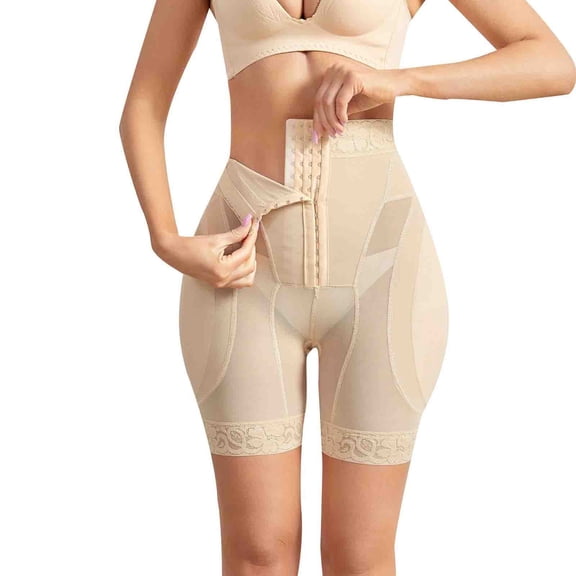 Viluyesy Shapewear Panties for Womens, Butt Lifter Tummy Control Slimming Snatched Waist Corset Shaper Underwear Beige L