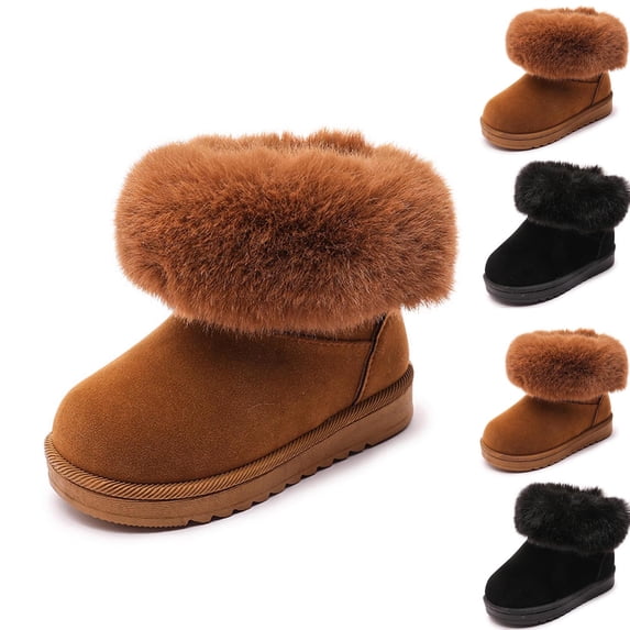 Viluyesy Shoes for Kid Girls Enclose Toe Casual Fashion Soild Color Girls Casual Footwear Black Size 29