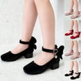 thumbnail image 1 of Viluyesy Shoes for Kid Girls Flat Bottom Comfortable Soild Color Girls Casual Footwear Black Size 10-10.5T, 1 of 8