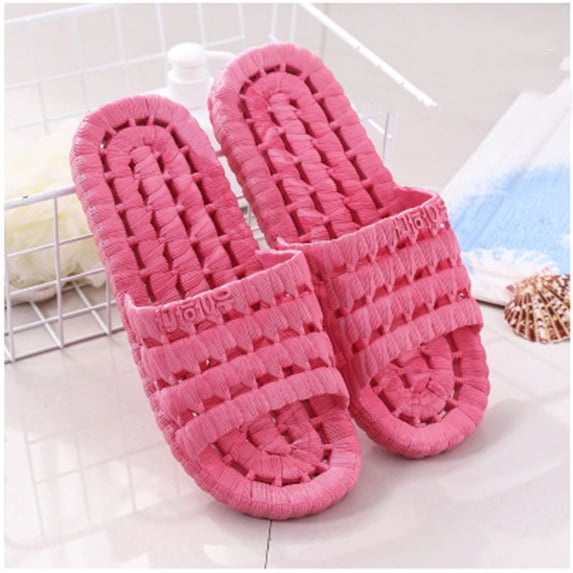 Viluyesy Slippers for Womens, Shower Bedroom Slippers Anti-Slip Comfort Home Indoor Outdoor Cloud Slide Sandals Watermelon Red