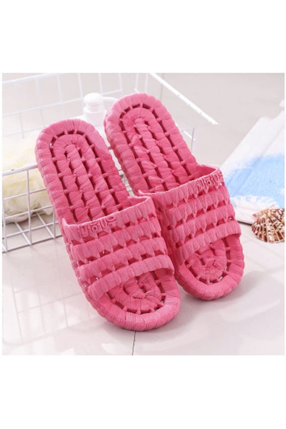 Slippers for Womens, Shower Bedroom Slippers Comfort Anti-Slip Home Indoor Outdoor Cloud Slide Sandals Watermelon Red