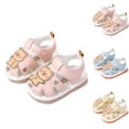 thumbnail image 1 of Viluyesy Toddler Baby Summer Sandals – Soft-Soled Slip-On Walking Shoes with Whistle Sound, Non-Slip Pre-Walking Sandals for Boys and Girls Yellow Size 0M, 1 of 5