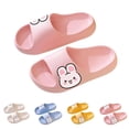 thumbnail image 1 of Viluyesy Unisex Reversible Summer Slippers for Kids – Thickened Casual Indoor Bathroom Slides with Fun Printed Design, Soft Sole, Lightweight Comfort Yellow Size 13 Little Kid, 1 of 8