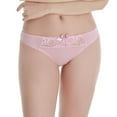 thumbnail image 1 of Viluyesy Women's Cheeky Briefs, Thin Breathable Sexy Lace Stretch Ladies Hipster Panties Pink XL, 1 of 4