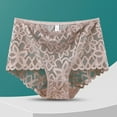 thumbnail image 1 of Viluyesy Women's Lace Cheeky Panties, Breathable Stretch High Waist Ladies Briefs Khaki 2XL, 1 of 4