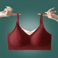 thumbnail image 1 of Viluyesy Womens Bralette Bras, Comfort Sameless Stretch Adjustable Strap Sports Everyday Underwear Red M-3XL, 1 of 3