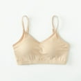thumbnail image 1 of Viluyesy Womens Bralette Bras, Stretch Adjustable Strap Seamless Yoga Running Sports Underwear Beige M-2XL, 1 of 3