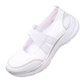 thumbnail image 1 of Viluyesy Womens Comfort Banded Sneakers, Breathable Soft Sole Wide Width Lightweight Casual Walking Shoes White, 1 of 9