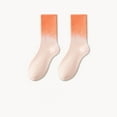thumbnail image 1 of Viluyesy Womens Crew Socks, Breathable Non-Slip Fashion Gradient Sports Mid-Tube Socks Pink, 1 of 5