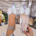 thumbnail image 1 of Viluyesy Womens Dress Shoes, Pointed Toe Low Heels Shallow 2026 Trendy Slingback Falt Sandals White US6.5, 1 of 9