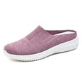 thumbnail image 1 of Viluyesy Womens Flat Sneaker, Wide Width Soft Sole Mesh Breathable Casual Slippers Purple US6, 1 of 8