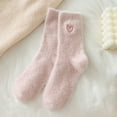thumbnail image 1 of Viluyesy Womens Fuzzy Socks, Warm Soft Crew Cut Cozy Fluffy Plush Home Sleeping Slipper Socks Hot Pink, 1 of 6