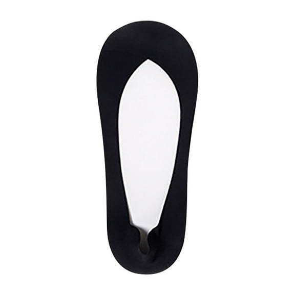 Viluyesy Womens Invisible Liner Socks, Anti-Slip Ultra-Thin Seamless Lightweight Cushion No Show Socks Black