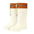 thumbnail image 1 of Viluyesy Womens Knee High Rain Boots US7, Drawstring Wide Calf Waterproof Anti-Slip Fleece Multi-Functional Rainboots (US5.5-7.5), 1 of 9