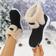 thumbnail image 1 of Viluyesy Womens Mid Calf Snow Boots, Slip On Faux Fur Lined Anti-Slip Thick Sole Winter Fashion Classic Suede Boots Black US6.5, 1 of 9