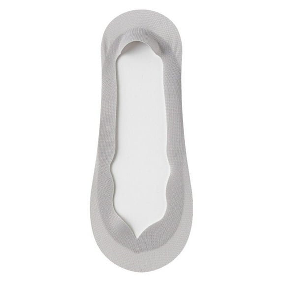 Viluyesy Womens No Show Socks 5-Pack, Anti-Slip Super Soft Low Cut Thin Liner Socks Gray