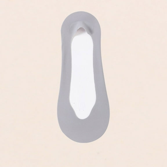 Viluyesy Womens No Show Socks, Non-Slip Low Cut Thin Breathable Invisible Lightweight Liner Socks Gray