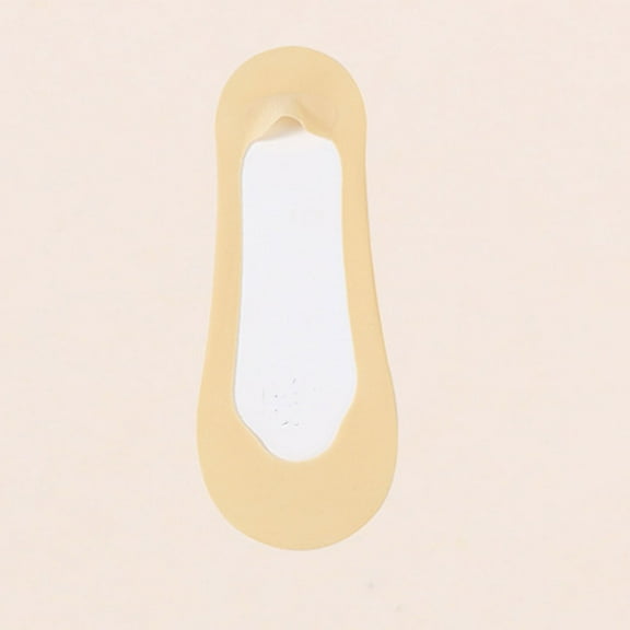 Viluyesy Womens No Show Socks, Non-Slip Thin Breathable Low Cut Invisible Lightweight Liner Socks Beige