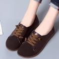 thumbnail image 1 of Viluyesy Womens Oxfords Lace-up Round Toe Comfortable Breathable Lightweight Casual Walking Work Flats Coffee Size 8.5, 1 of 6