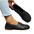 thumbnail image 1 of Viluyesy Womens Patent Leather Loafers, Round Toe Slip-On Comfortable Lady Casual Dressy Business Flats Shoes Black US6.5, 1 of 9