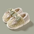 thumbnail image 1 of Viluyesy Womens Platform Slippers, Soft Cozy Sole Cute Non-Slip Plush Lined Winter Indoor Outdoor Fuzzy Shoes Green, 1 of 4