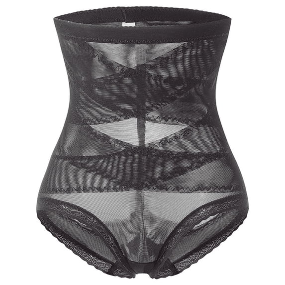 Viluyesy Womens Shapewear Panties, Tummy Control Butt Lifter Stretch High Waist Slimming Shaping Brief Black 2XL