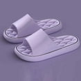 thumbnail image 1 of Viluyesy Womens Slide Sandals, Soft Thick Sole Non-Slip Home Bathroom Shower Pillow Slippers Purple, 1 of 4