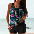 thumbnail image 1 of Viluyesy Womens Tankini Swimsuits 2 Piece Tummy Control Graphic Modest Bathing Suit with Boyshorts Bottoms for Beach Vacation Multicolor Size XL, 1 of 6