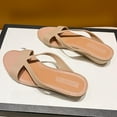 thumbnail image 1 of Viluyesy Womens Wedge Sandals, Soft Sole Open Toe Slip-On Summer Casual Elegant Slippers Beige, 1 of 5