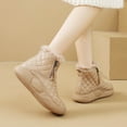 thumbnail image 1 of Viluyesy Womens Winter Boots, Thick Sole Faux Fur Lined Mid Calf Zip-Up Lightweight Fashion Outdoor Snow Boots Khaki US5.5, 1 of 9