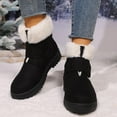thumbnail image 1 of Viluyesy Womens Winter Boots, Warm Faux Fur Lined Anti-Slip Comfort Sole Fashion Mid Calf Snow Boots Black US5.5, 1 of 9