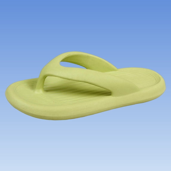 Viluyesy Womens and Mens Pillow Flip Flops, Non-Slip Indoor Outdoor Soft Sole Bathroom Beach Slides Slippers Green