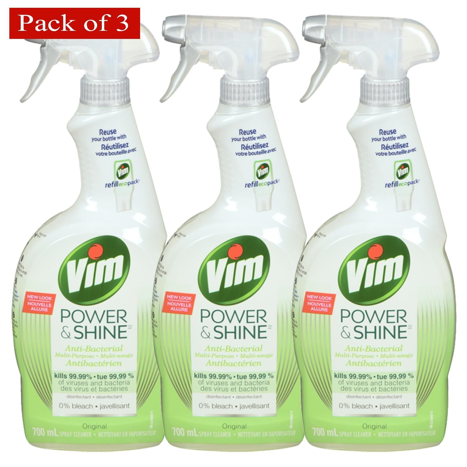 Vim Multi Purpose Cleaner Spray 700ml (Pack of 3)