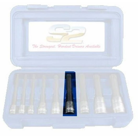 Vim Products 12mm Triple Square .38 in. Square Drive Bit - Black - 4 in. Long