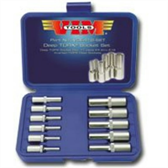 VIM Tools VDE418 Deep External Torx Eleven Piece Socket Set