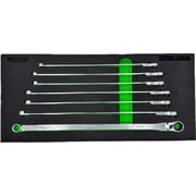 Vim Tools DFXL100A 7 Pc. Deep Spline Ratcheting Flex Head Xl Wrench Set 8-14mm