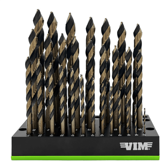 VIM Tools M35 Cobalt Multi-Pilot Drill Bit Set - 29 Piece