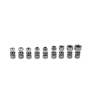 VIM Tools 9 PC. 1/4 DR. STUBBY UNIVERSAL JOINT E-TORX SOCKET SET