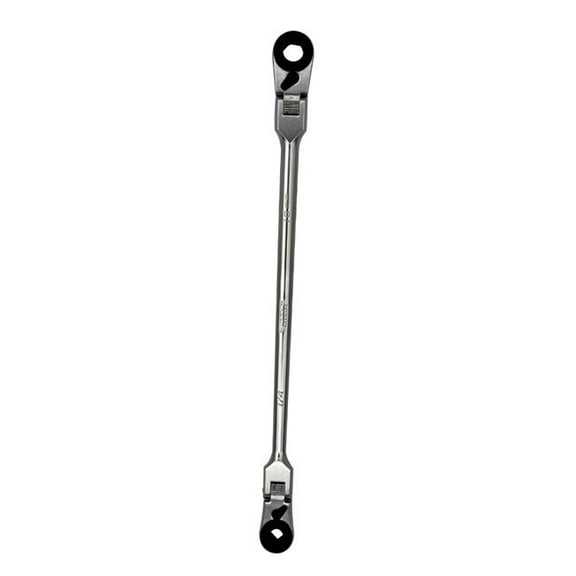 Vim Tools VIHBR1046A 0.25 in. & 10 mm Hex Dual Indexing Flex Head Bit Ratchet
